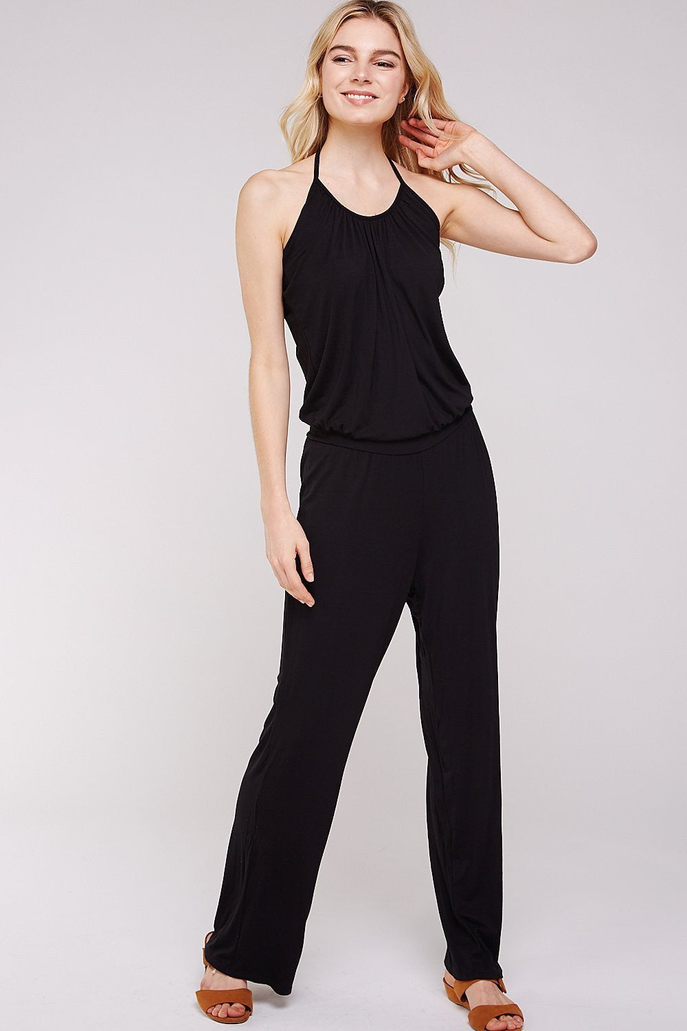 Women's Jumpsuits with Black Rayon  Modal Classic